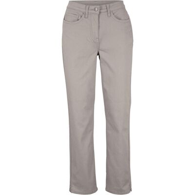 bonprix Stretchhose mit geradem Bein, Mid Waist grau 38 bonprix Stretchhose mit geradem Bein, Mid Waist grau 38