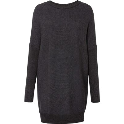 bonprix Long-Pullover aus Viskose-Mix grau 40 bonprix Long-Pullover aus Viskose-Mix grau 40