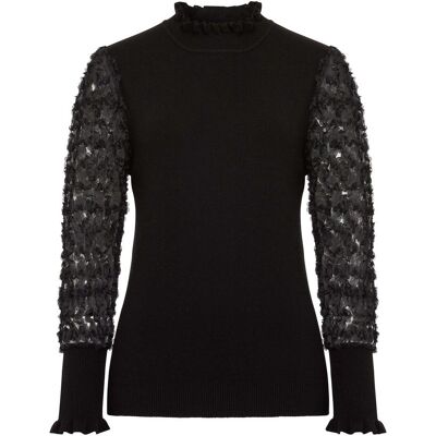 bonprix Rollkragenpullover aus weichem Viskose-Mix schwarz 32 bonprix Rollkragenpullover aus weichem Viskose-Mix schwarz 32