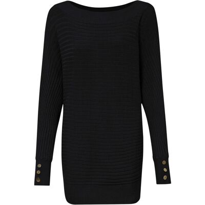 bonprix Feinstrickpullover aus Viskose-Mix schwarz 52 bonprix Feinstrickpullover aus Viskose-Mix schwarz 52