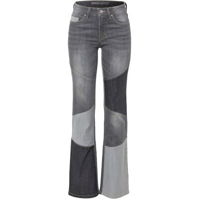 bonprix Flared-Jeans Mid Waist grau 44 bonprix Flared-Jeans Mid Waist grau 44