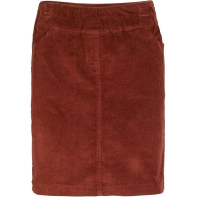 bonprix Stretch Baumwoll-Cordrock mit Bequembund braun 46 bonprix Stretch Baumwoll-Cordrock mit Bequembund braun 46