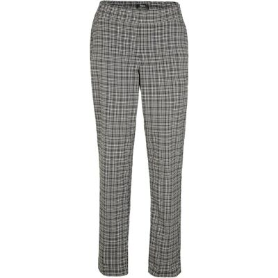 bonprix Schlupfhose mit Bequembund, kariert schwarz 40 bonprix Schlupfhose mit Bequembund, kariert schwarz 40