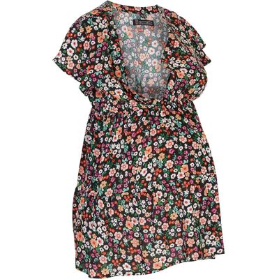bonprix 2-in-1 Umstands- und Stillbluse aus fließender Viskose schwarz 34 bonprix 2-in-1 Umstands- und Stillbluse aus fließender Viskose schwarz 34