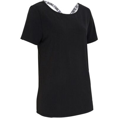 bonprix Langes Sport-Shirt mit Rückenausschnitt schwarz 48 bonprix Langes Sport-Shirt mit Rückenausschnitt schwarz 48