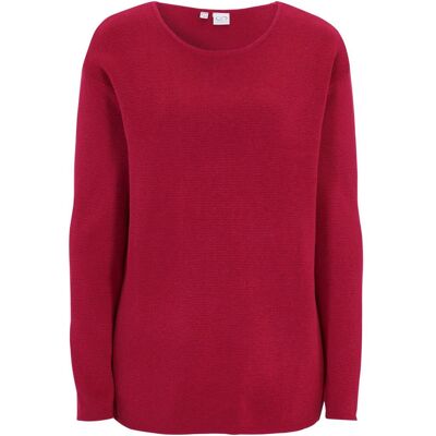 bonprix Milano Rib Pullover mit Rundhals pink 40 bonprix Milano Rib Pullover mit Rundhals pink 40