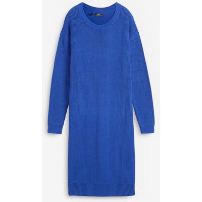 bonprix Oversize-Strickkleid aus Rippstrick blau 36 bonprix Oversize-Strickkleid aus Rippstrick blau 36
