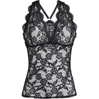 bonprix Spitzentop schwarz 44 bonprix Spitzentop schwarz 44