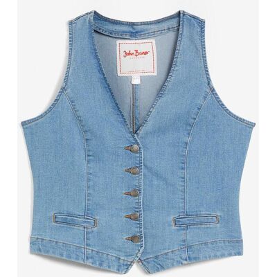 bonprix Stretch-Jeansweste blau 34 bonprix Stretch-Jeansweste blau 34