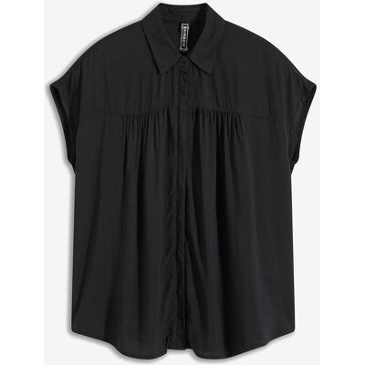 bonprix Oversized Blusentop aus fließender Viskose schwarz 48 bonprix Oversized Blusentop aus fließender Viskose schwarz 48