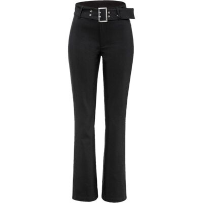 bonprix Stretch-Hose mit Gürteldetails schwarz 40 bonprix Stretch-Hose mit Gürteldetails schwarz 40