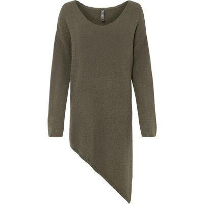 bonprix Asymmetrischer Pullover grün 44 bonprix Asymmetrischer Pullover grün 44