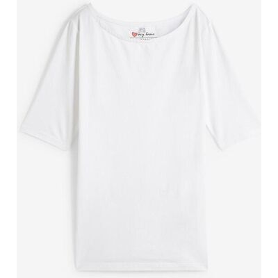 bonprix U-Boot-Ausschnitt-Shirt weiß 32 bonprix U-Boot-Ausschnitt-Shirt weiß 32