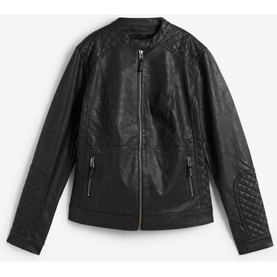 bonprix Lederimitat Biker-Jacke schwarz 34 bonprix Lederimitat Biker-Jacke schwarz 34