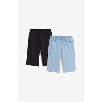 bonprix Stretch-Bermuda (2er Pack) schwarz 50 bonprix Stretch-Bermuda (2er Pack) schwarz 50
