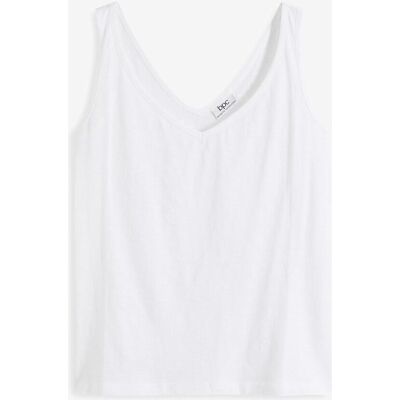 bonprix Top aus reiner Bio-Baumwolle weiß 44 bonprix Top aus reiner Bio-Baumwolle weiß 44