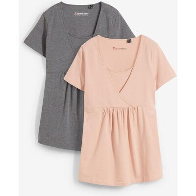 bonprix 2-in-1 Umstands- und Stillshirts (2er Pack) rosa 36 bonprix 2-in-1 Umstands- und Stillshirts (2er Pack) rosa 36
