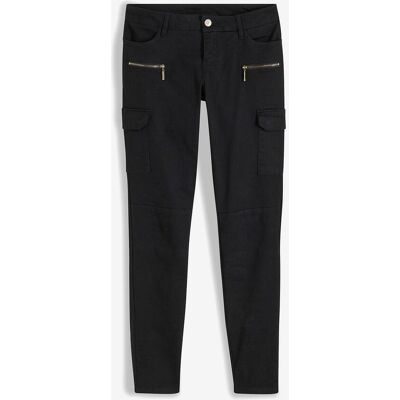 bonprix Cargohose aus elastischem Baumwoll-Mix schwarz 40 bonprix Cargohose aus elastischem Baumwoll-Mix schwarz 40