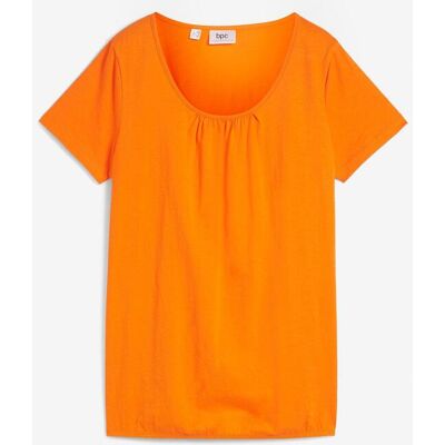 bonprix Shirt aus reiner Baumwolle, Kurzarm orange 52 bonprix Shirt aus reiner Baumwolle, Kurzarm orange 52