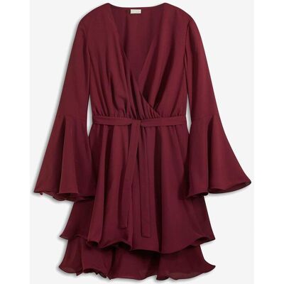bonprix Tunika-Kleid mit V-Ausschnitt rot 44 bonprix Tunika-Kleid mit V-Ausschnitt rot 44