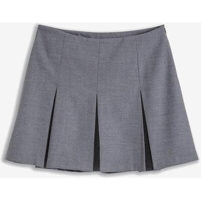 bonprix Minirock aus Viskose-Mix grau 40 bonprix Minirock aus Viskose-Mix grau 40