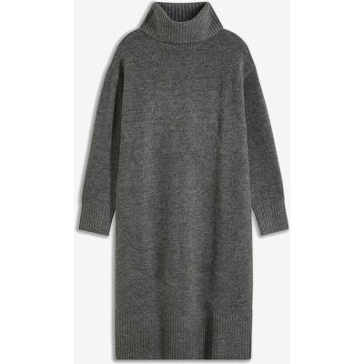 bonprix Strickkleid mit Schlitz grau 44 bonprix Strickkleid mit Schlitz grau 44