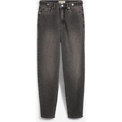 bonprix Mom Jeans High Waist, cropped grau 40 bonprix Mom Jeans High Waist, cropped grau 40