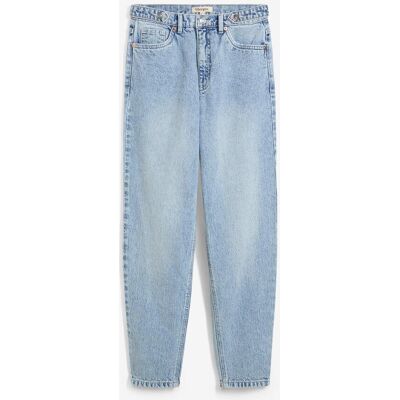 bonprix Mom Jeans High Waist, cropped blau 48 bonprix Mom Jeans High Waist, cropped blau 48
