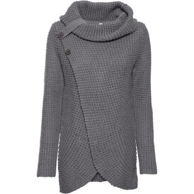 bonprix Grobstrick-Pullover grau 32 bonprix Grobstrick-Pullover grau 32