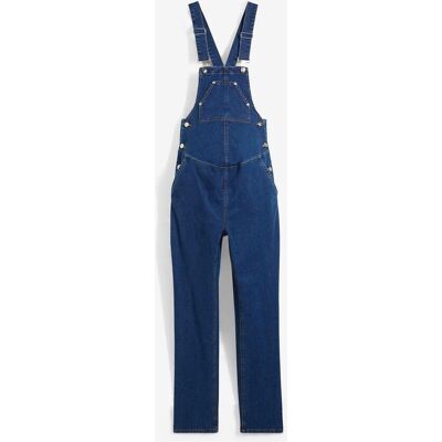 bonprix Umstandslatzhose mit verstellbarer Bauchweite, Straight Leg blau 34 bonprix Umstandslatzhose mit verstellbarer Bauchweite, Straight Leg blau 34