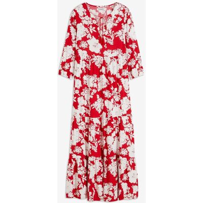 bonprix Maxikleid aus fließender Viskose rot 46 bonprix Maxikleid aus fließender Viskose rot 46