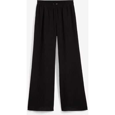 bonprix Hose aus strukturiertem Crinkle-Viskose-Mix schwarz 38 bonprix Hose aus strukturiertem Crinkle-Viskose-Mix schwarz 38