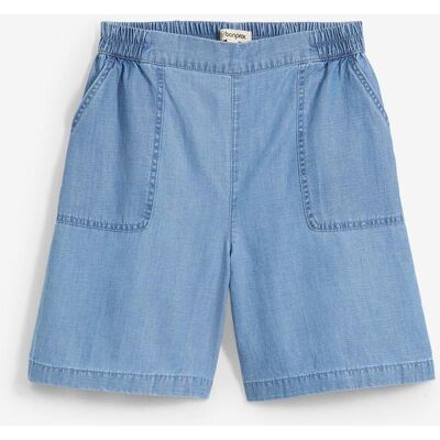 bonprix Schlupf-Shorts mit kühlendem Leinenanteil blau 48 bonprix Schlupf-Shorts mit kühlendem Leinenanteil blau 48