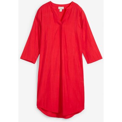 bonprix Tunika-Kleid aus Viskose-Mix mit Struktur Effekt rot 40 bonprix Tunika-Kleid aus Viskose-Mix mit Struktur Effekt rot 40