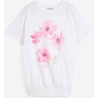 bonprix Shirt aus Bio-Baumwolle weiß 56 bonprix Shirt aus Bio-Baumwolle weiß 56