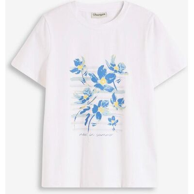 bonprix T-Shirt aus elastischem Baumwoll-Mix weiß 36 bonprix T-Shirt aus elastischem Baumwoll-Mix weiß 36
