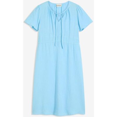 bonprix Tunika-Kleid aus Musselin blau 52 bonprix Tunika-Kleid aus Musselin blau 52