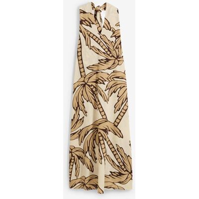 bonprix Neckholder-Kleid in A-Linie beige 34 bonprix Neckholder-Kleid in A-Linie beige 34