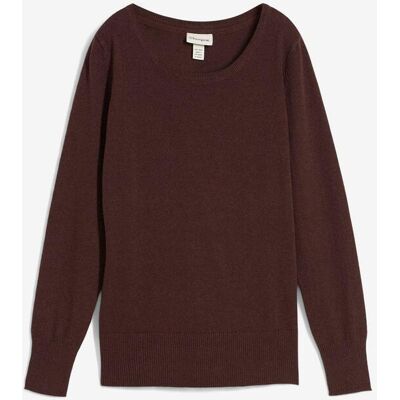 bonprix Basic Pullover mit recycelter Baumwolle braun 40 bonprix Basic Pullover mit recycelter Baumwolle braun 40