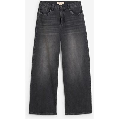 bonprix Wide-Leg-Jeans, High Waist schwarz 46 bonprix Wide-Leg-Jeans, High Waist schwarz 46