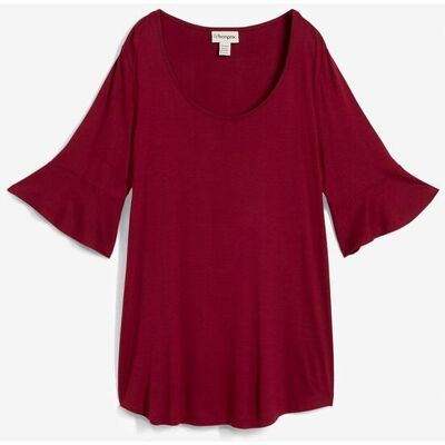 bonprix Shirt aus softer Viskose rot 48 bonprix Shirt aus softer Viskose rot 48