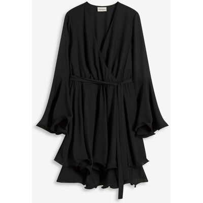 bonprix Tunika-Kleid mit V-Ausschnitt schwarz 40 bonprix Tunika-Kleid mit V-Ausschnitt schwarz 40