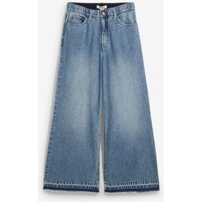 bonprix Wide-Leg-Jeans High Waist, cropped blau 36 bonprix Wide-Leg-Jeans High Waist, cropped blau 36