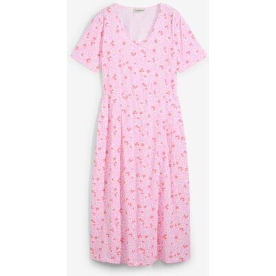 bonprix Baumwoll-Jerseykleid, Midilänge rosa 48 bonprix Baumwoll-Jerseykleid, Midilänge rosa 48