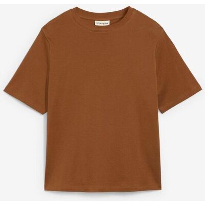 bonprix T-Shirt aus reiner schwerer Bio-Baumwolle braun 36 bonprix T-Shirt aus reiner schwerer Bio-Baumwolle braun 36