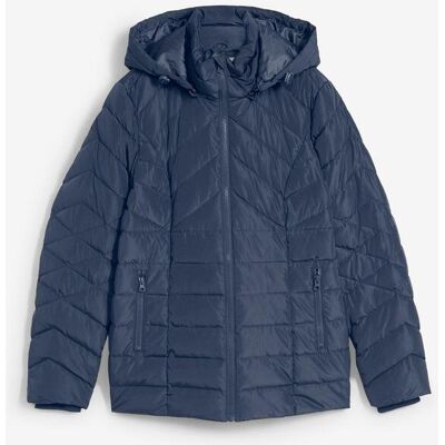 bonprix Leichte Steppjacke mit abnehmbarer Kapuze blau 50 bonprix Leichte Steppjacke mit abnehmbarer Kapuze blau 50