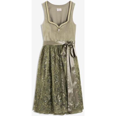 bonprix Dirndl mit Pailletten Schürze (2-tlg.Set) grün 42 bonprix Dirndl mit Pailletten Schürze (2-tlg.Set) grün 42