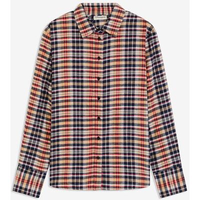 bonprix Flanell-Hemd aus reiner Baumwolle weiß 46 bonprix Flanell-Hemd aus reiner Baumwolle weiß 46