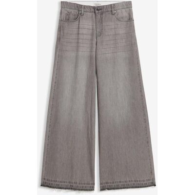 bonprix Wide-Leg-Jeans Mid Waist, Bequembund grau 40 bonprix Wide-Leg-Jeans Mid Waist, Bequembund grau 40
