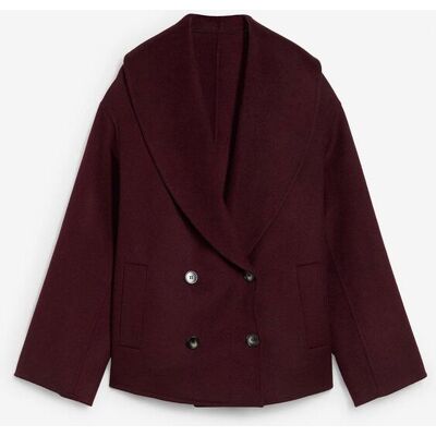 bonprix Oversize Jacke aus weichem Woll-Mix rot 46 bonprix Oversize Jacke aus weichem Woll-Mix rot 46